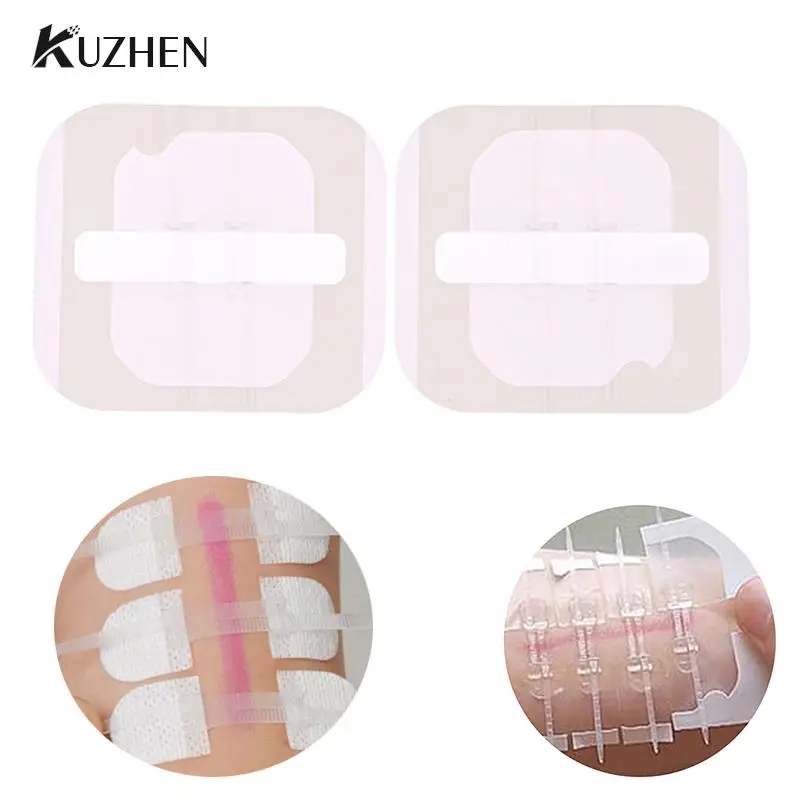 1/2/3Pcs/set Zipper Tie Wound Closure Patch Hemostatic Patch Wound Fast Suture Zipper Band-Aid Outdoor Portable