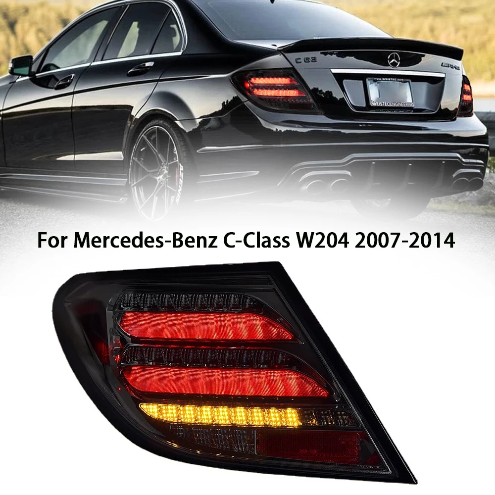 

Car Styling Taillights for Benz C Class W204 2007-2014 C180 C300 C63 LED DRL Turn Signal Brake Reversing Tail Lamps Accessories