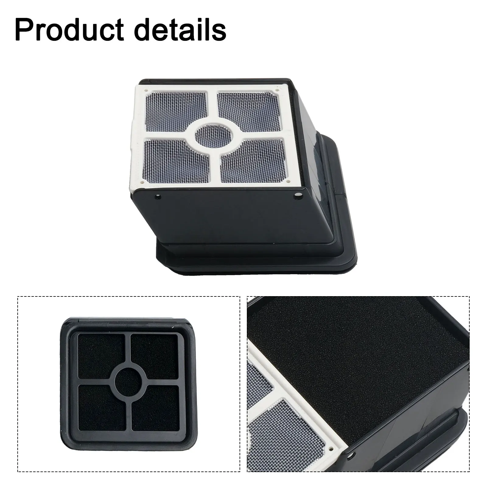 Reinigung Trockenreinigungsfilter Schwarz + Weiß Akku-Staubsaugerfilter Kunststoff und Filterpapier Verbesserung der Luftqualität