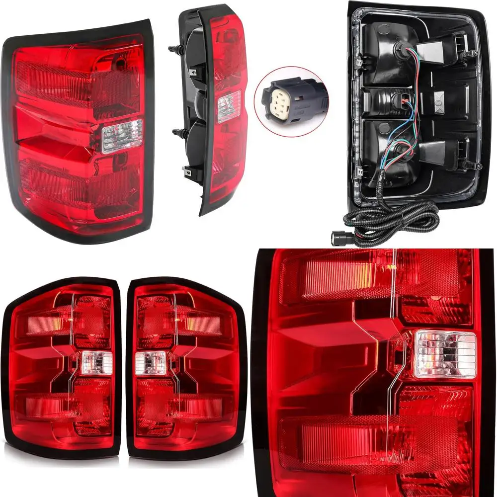 

2014-2015 Chevy Silverado 1500 Tail Lights with Brake Lamps, Bulbs, and Harness