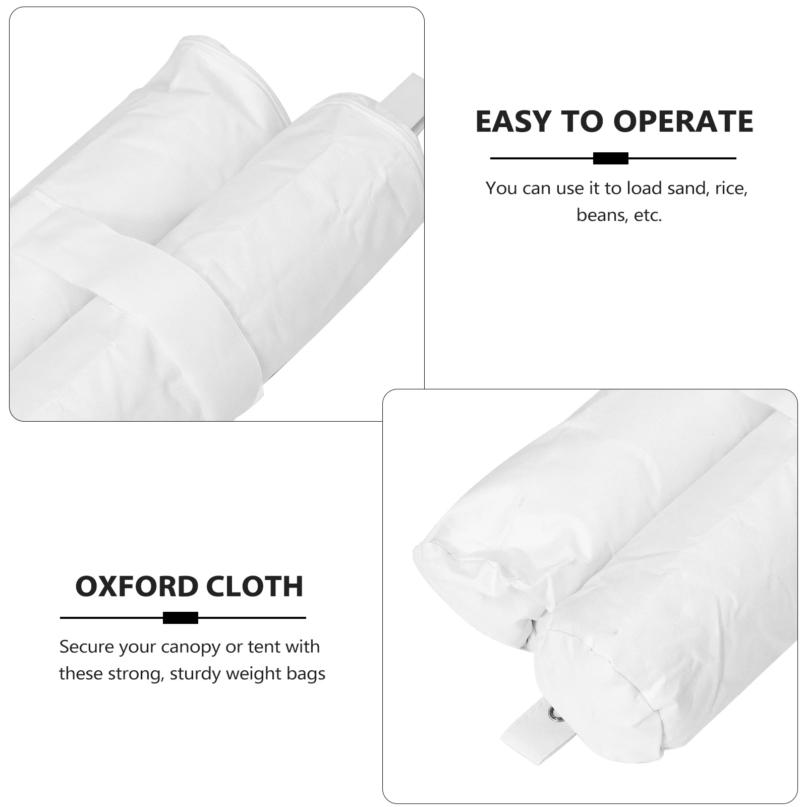 

4 Pcs Canopy Sand Bags Heavy Duty Tent Stabilizer Weight Bags Instant Folding Gazebo Outdoor Camping Picnic Beach Festival