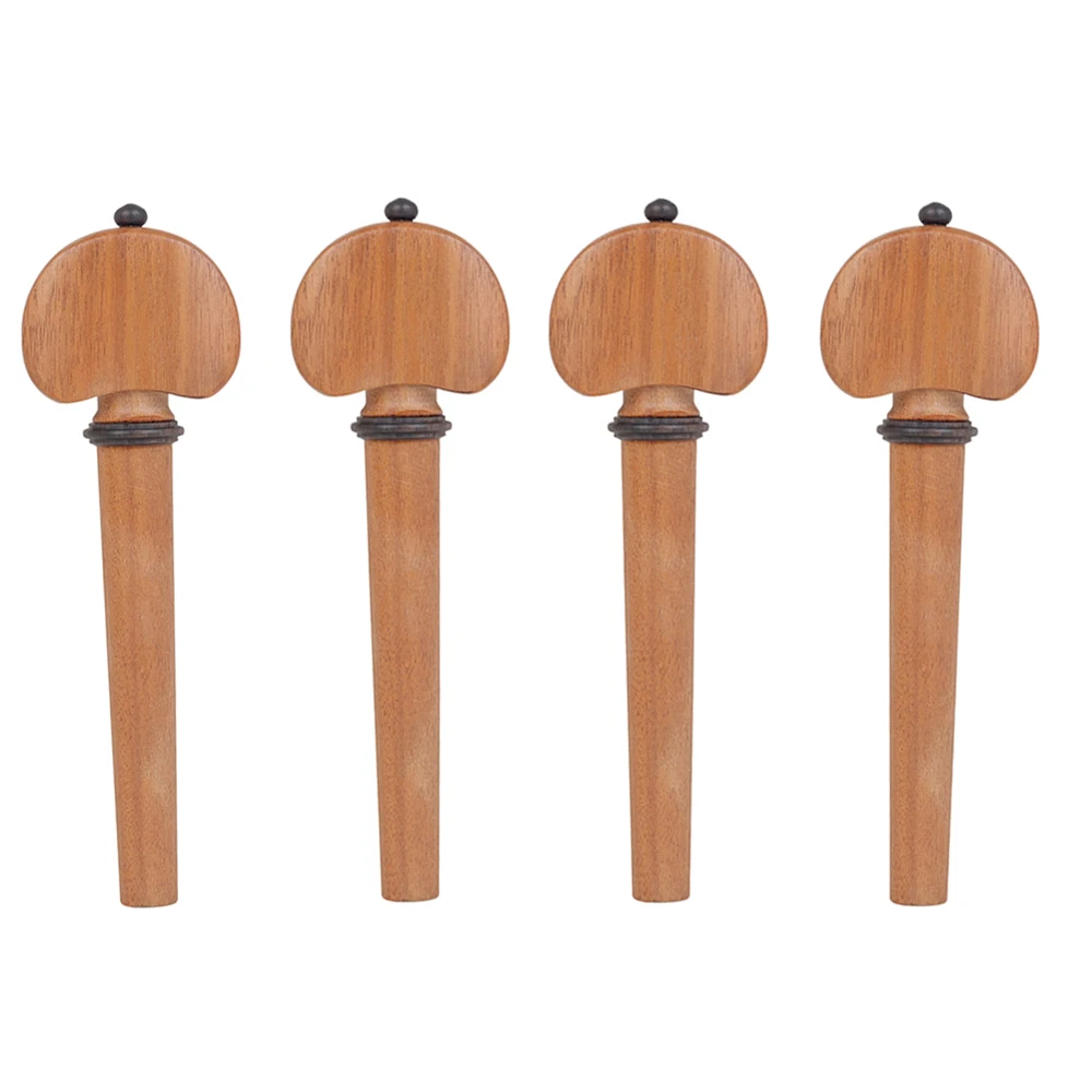 High Quality 4 Pcs Cello Accessories Tuning Peg Red Ebony Wood Cello Pegs Accessory Professional Violoncelle Tuner Peg