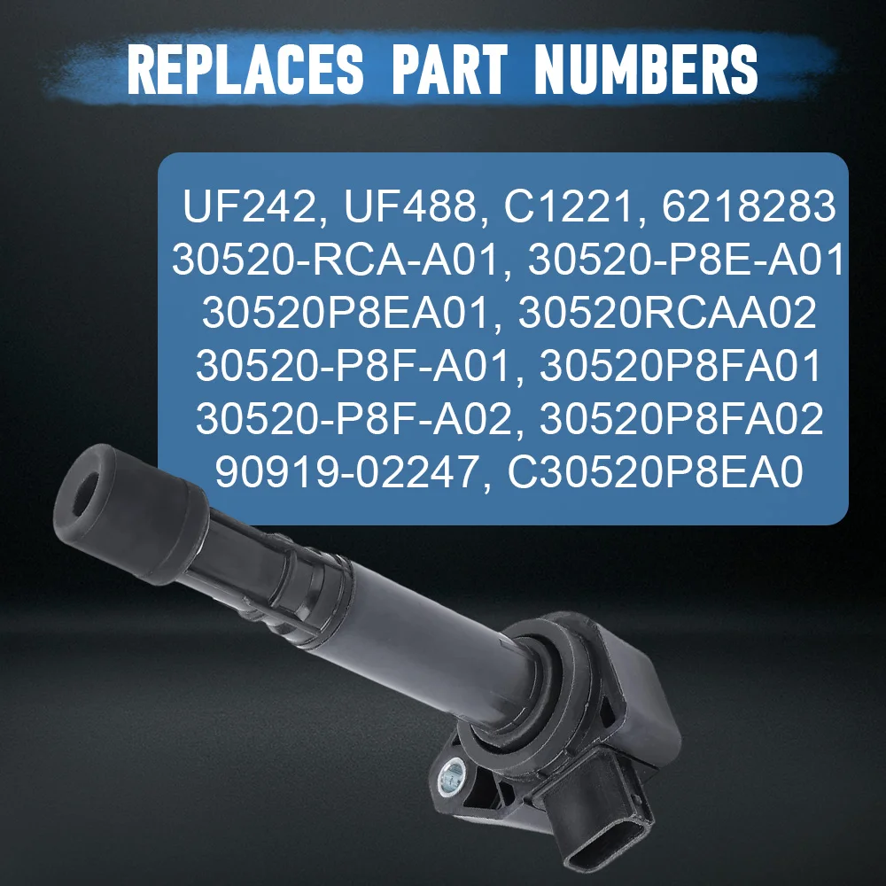 Ignition Coil For Honda Odyssey Accord Pilot Acura MDX TL CL RL EL Saturn VUE UF242 30520RCAA02 30520P8EA01 UF488 90919-02247 - Image 5