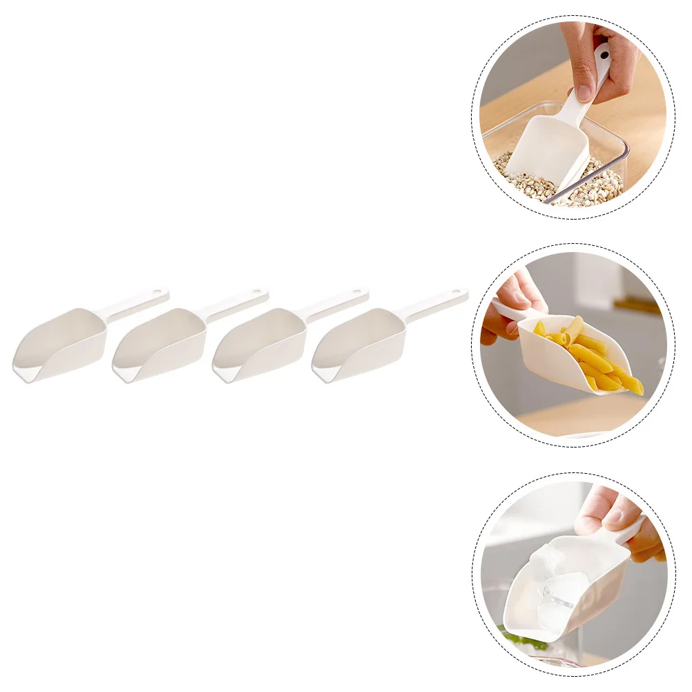 

4pcs Kitchen Ice Scoop Rice Shovel For Flour Tea Nuts Dried Fruit Multipurpose Food Shovels Bar Tools Cooking Utensil