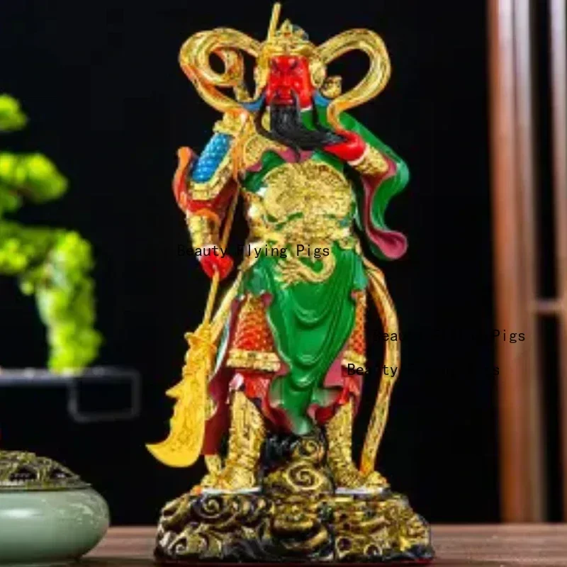 Resin Buddha Statue Buddhist Temple Supplies Pray for Auspiciousness Indoor Entrance Living Room Decorations Daily Gift Giving