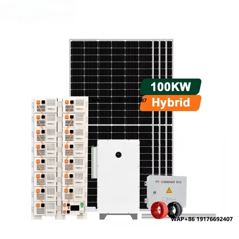

Verdisun 100Kw 150Kw 200Kw 250Kw 300Kw Hybrid Solar Energy Storage System Commercial Solar Power System Full Setup Package
