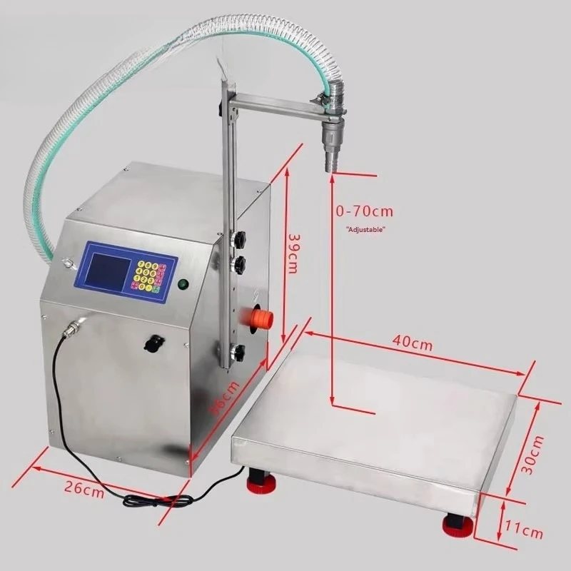 Automatic Quantitative Liquid Honey Red Wine Processing Food Processing Machinery Super Large Flow Weighing Type Filling Machine