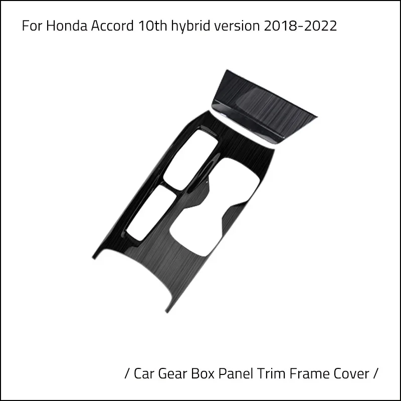 Car Gear Box Panel Trim Frame Cover Sticker Strips Garnish Decoration  Styling hybrid version For Honda Accord 10th 2018-2022