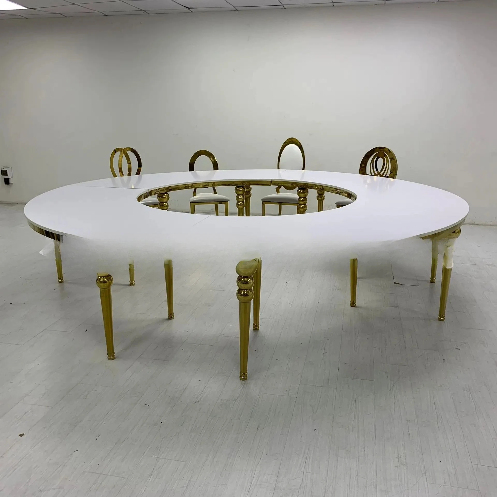 Foshan source manufacturer wholesale stainless steel wedding table