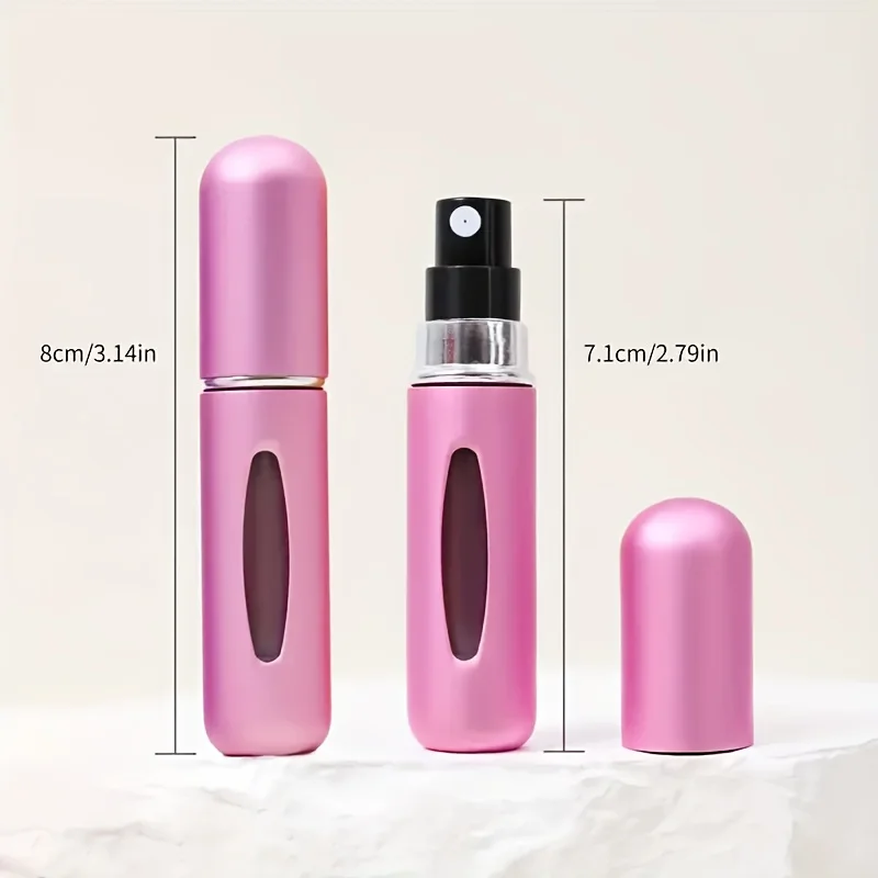 20-teiliges Set 0,17 Oz / Parfümzerstäuber mit Bodenbefüllung / Nachfüllbarer Metall-Reisespender / Mehrere Farben verfügbar – Detail 6