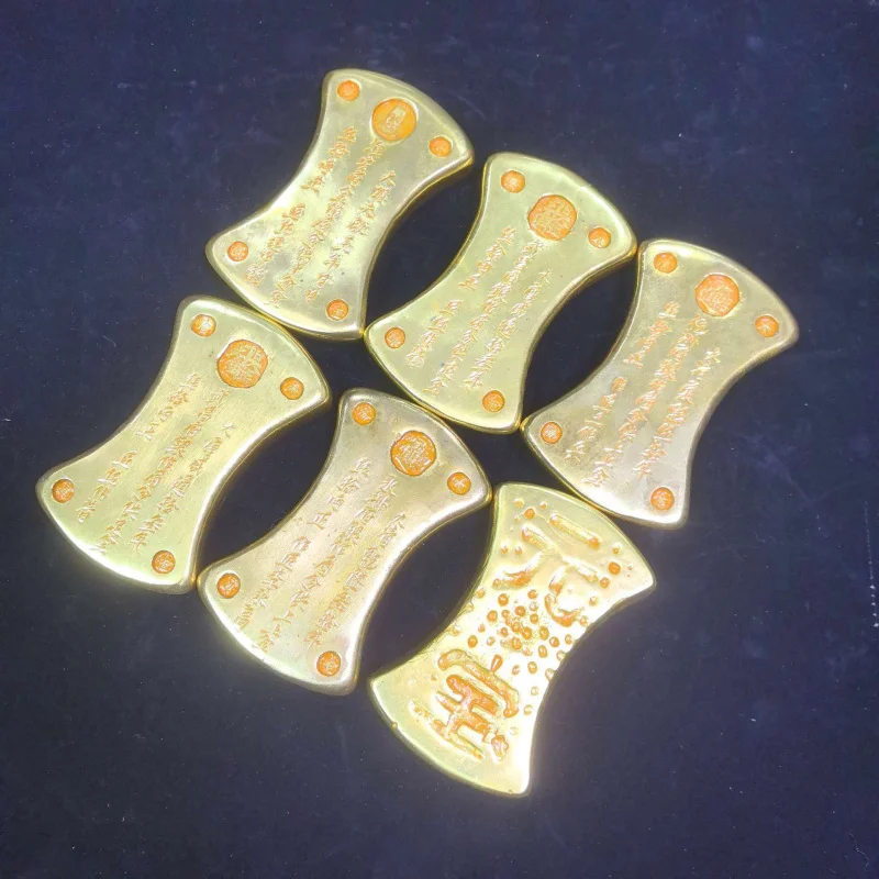 

Antique , Tang , Ming , Qing Dynasty, Fifty Liang Waist , Gold Ingot Crafts, Display Piece,