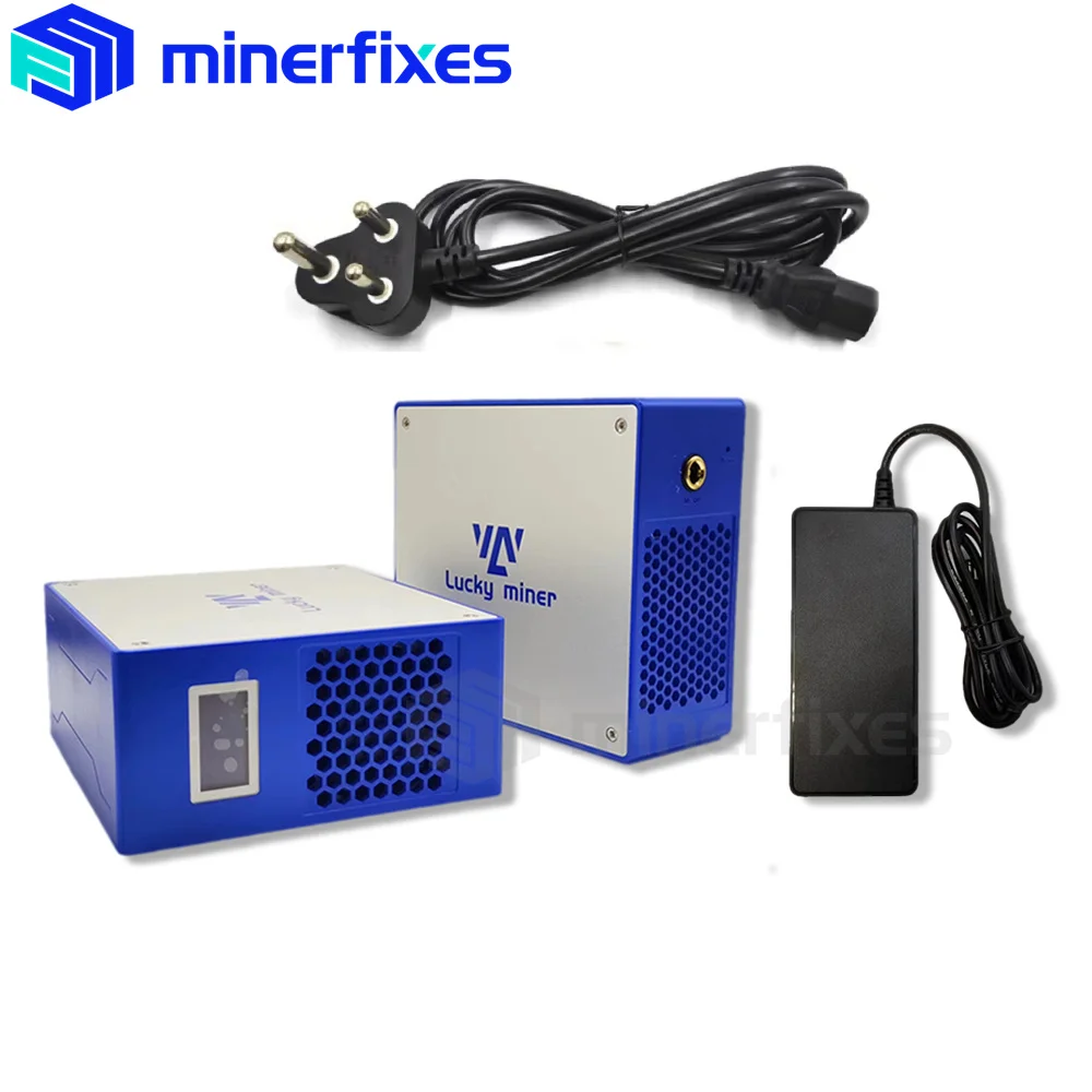 Imagem -05 - Lucky Bitcoin Miner com Fonte de Alimentação Criptomoeda Mineiro 1th Hashrate Lv07btc Solo 12v 5a 24 Horas Envio