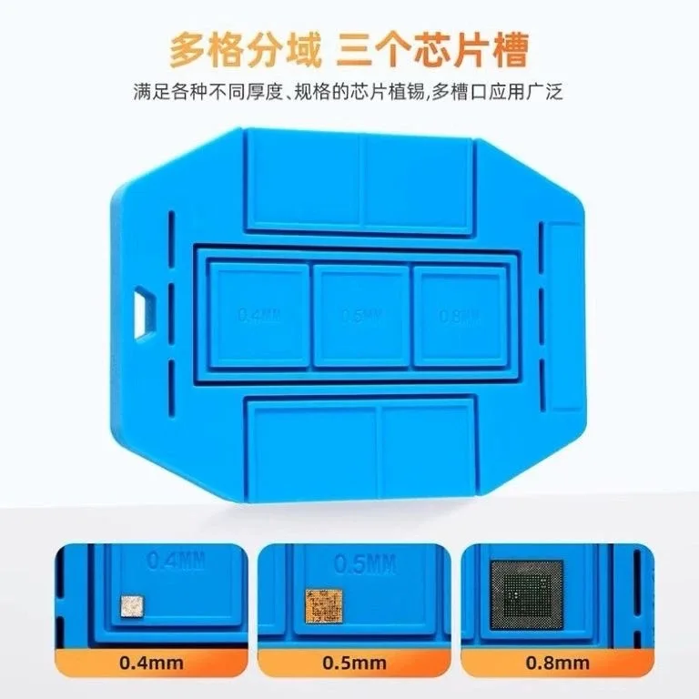 Imagem -02 - Ycs-bga Silicone Pad Isolamento Mat Universal Bga Stencil Base Magnética para Cpu ic Chip Solda Bga Reballing Ferramentas