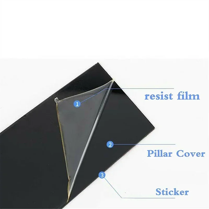 6Pcs Car Pillar Posts Trim Stickers Auto Exterior Accessories Decor For Mercedes Benz A Class W169 5-Door Hatchback 2005-2012