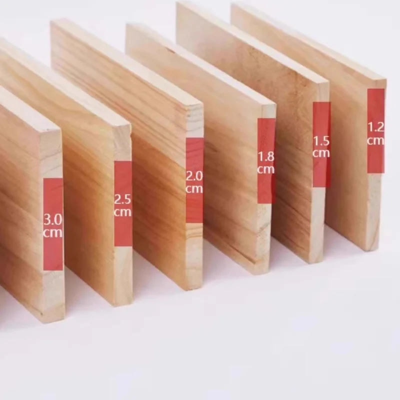 Length 300mm Wood Plank Wooden Board/Sheet Planks Suitable for Model Making and DIY Solid Wood Thickness12mm 15mm 18mm 20mm 25mm