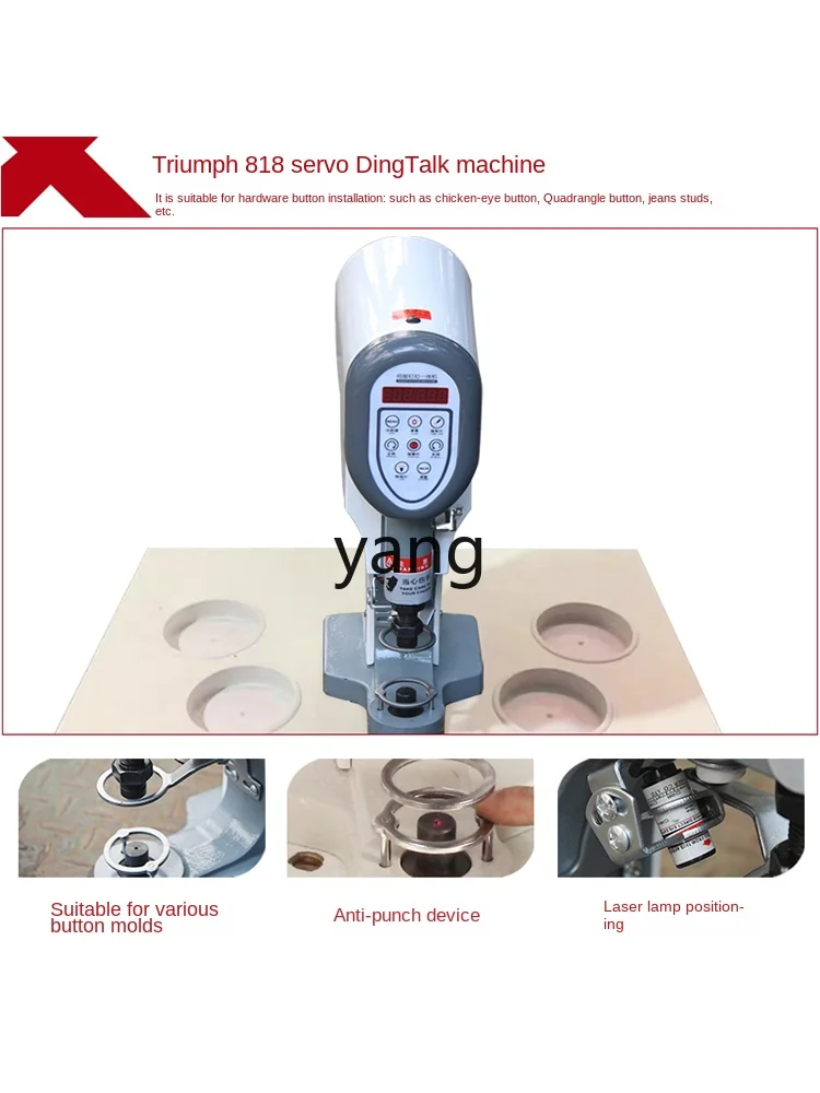 Yjq Automatic Snap Fastener Machine Installation Tool Electric Dotter Semi-automatic