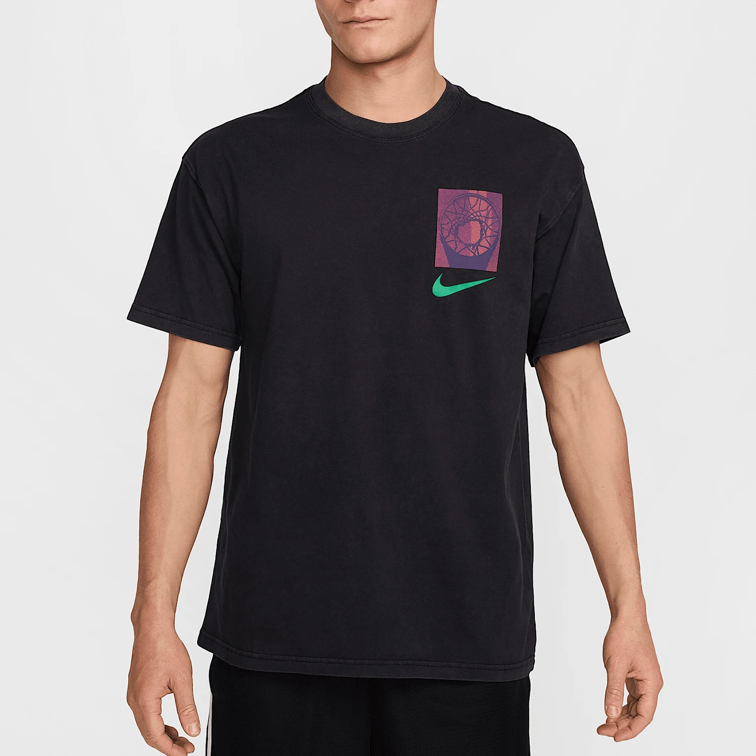 

Официальная новая мужская трикотажная классическая дышащая футболка Nike с круглым вырезом и короткими рукавами HJ3326-010