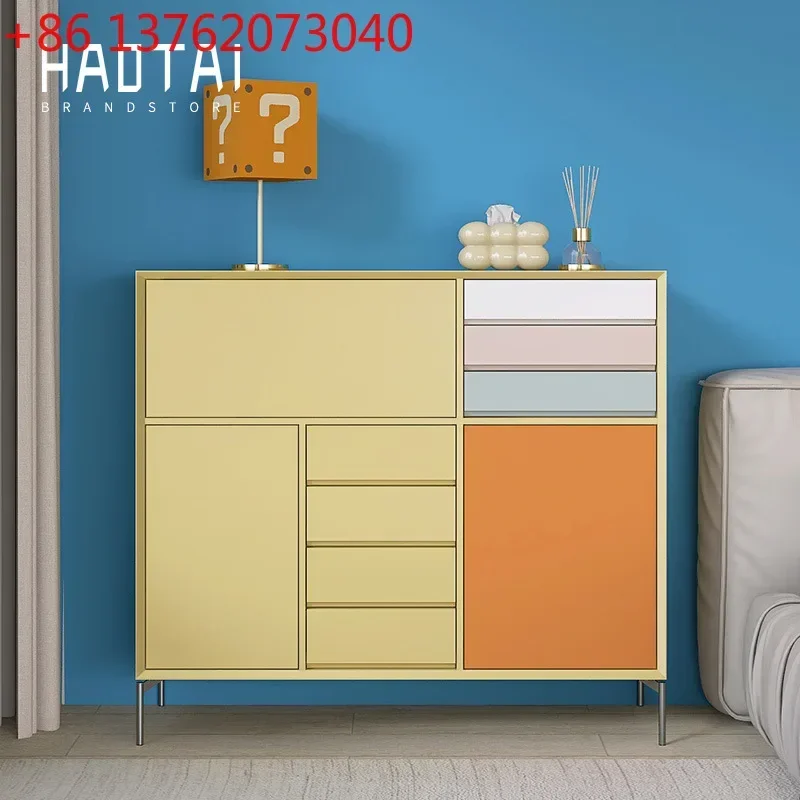 TTItalian minimalist paint chest cabinet dopamine furniture Nordic storage side multi-purpose cabinet