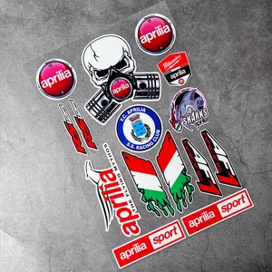 Motocicleta Adesivo Reflexivo, Tanque Carenagem, Roda Hub Epóxi Decal, Aprilia DORSODURO 750 FATOR RSV RS Tuono SR50 12 principais vendas aprilia rsv decalque - №12