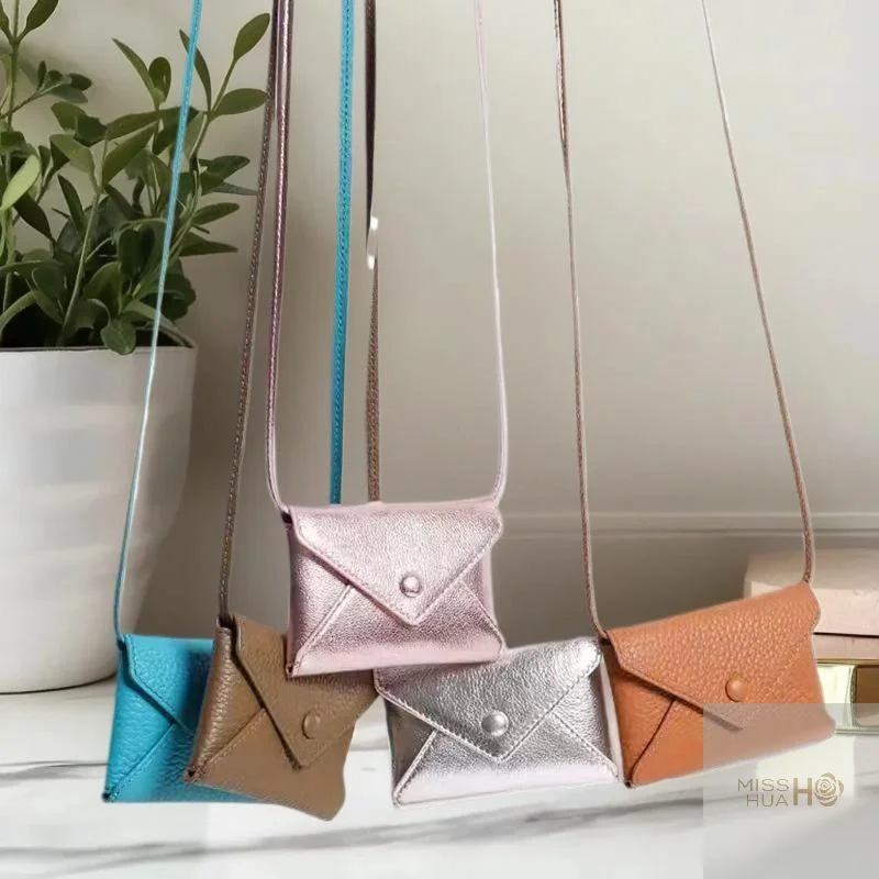 حقيبة كروس صغيرة فريدة من نوعها وحزمة خصر من جلد البولي يوريثان مع حقيبة عملات معدنية - هدية مثالية للفتيات