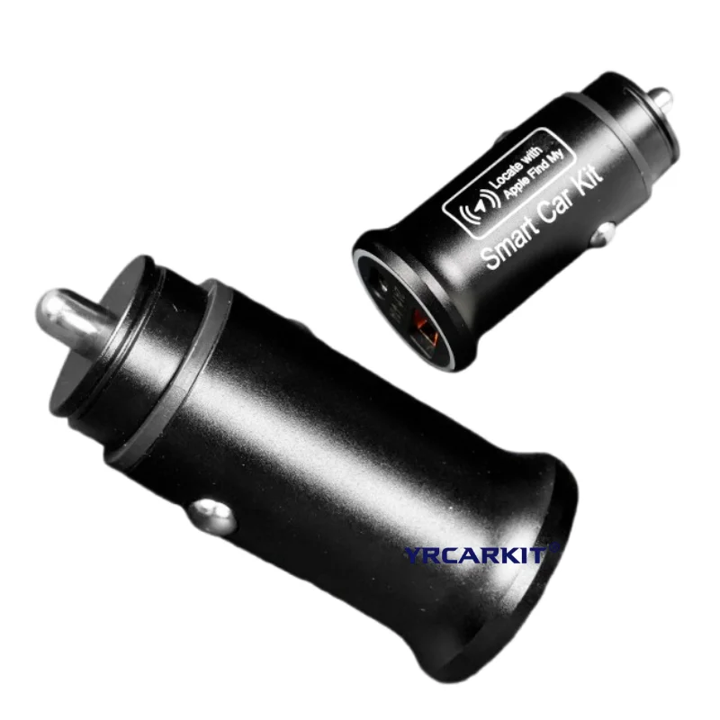 Car Charger Cigarette Lighter USB Type-C Adapter Hidden GPS locator Track For IOS Apple system Find My Plug and Play
