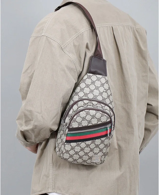 Universelle Multifunktionale Umhängetasche für Herren/Damen, Schulter-Crossover-Brusttasche, lässige Handtasche mit Kopfhörerfach – Detail 31