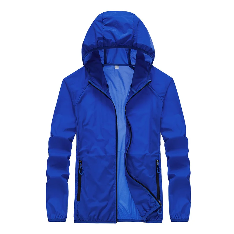 Summer Sunscreen Clothes Men's Hooded, New Summer Thin UV Protection Ice Silk Sunscreen Clothes Cardigan Short Outside