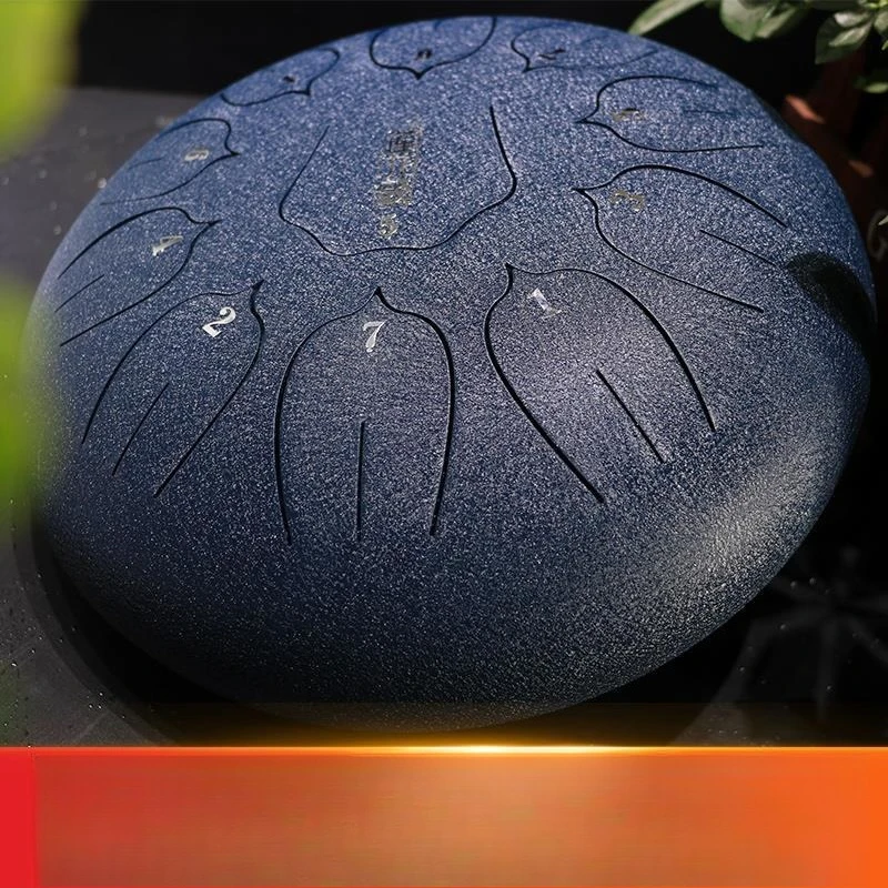 New worry-free drum, lotus drum, steel tongue ethereal hand drumming beginner instrument 12 inches/11 tones
