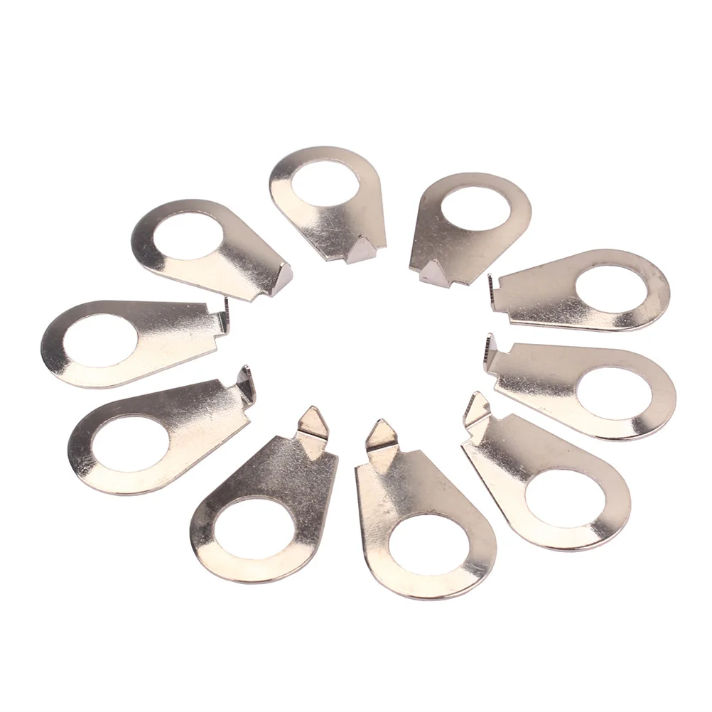 10 قطعة الغيتار الجهد غسالة استبدال الصلب مقبض مؤشرات ل-نمط المقابض الكروم دائم الصلب مقبض الغيتار