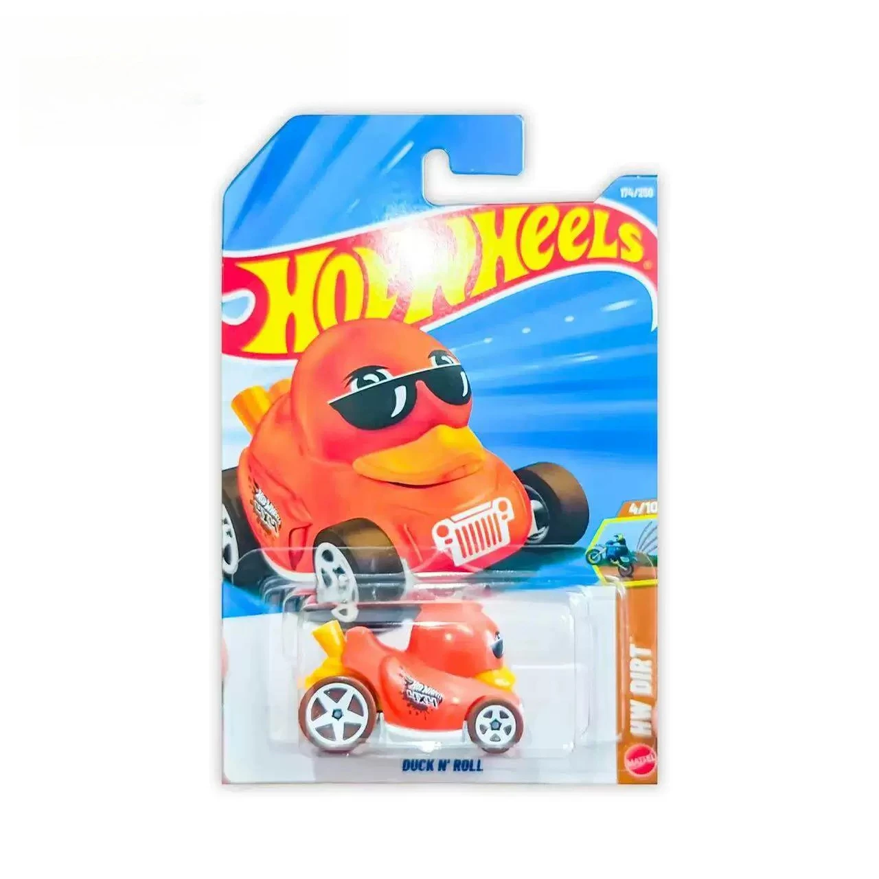 Coche Original Hot Wheels Duck N Roll Toys 1/64, vehículo fundido a presión, colección de modelos de aleación Hw Dirt, regalo de cumpleaños