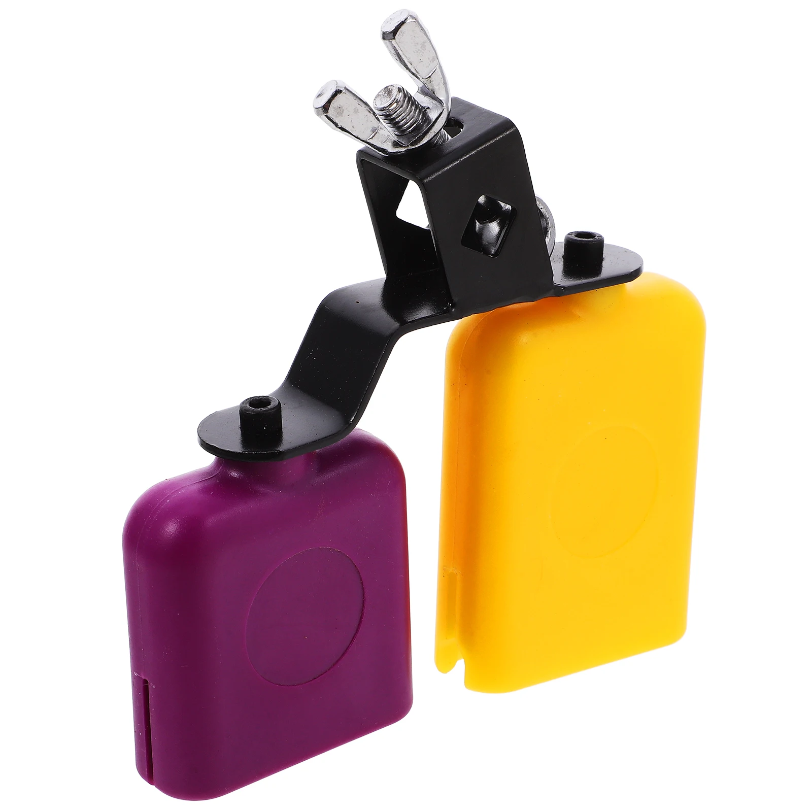 

Wooden Fish Bangzi Medium Cowbells High Low Tone Percussion Instrument Block Accessory Metal Long Life Clear Sound Drum Set