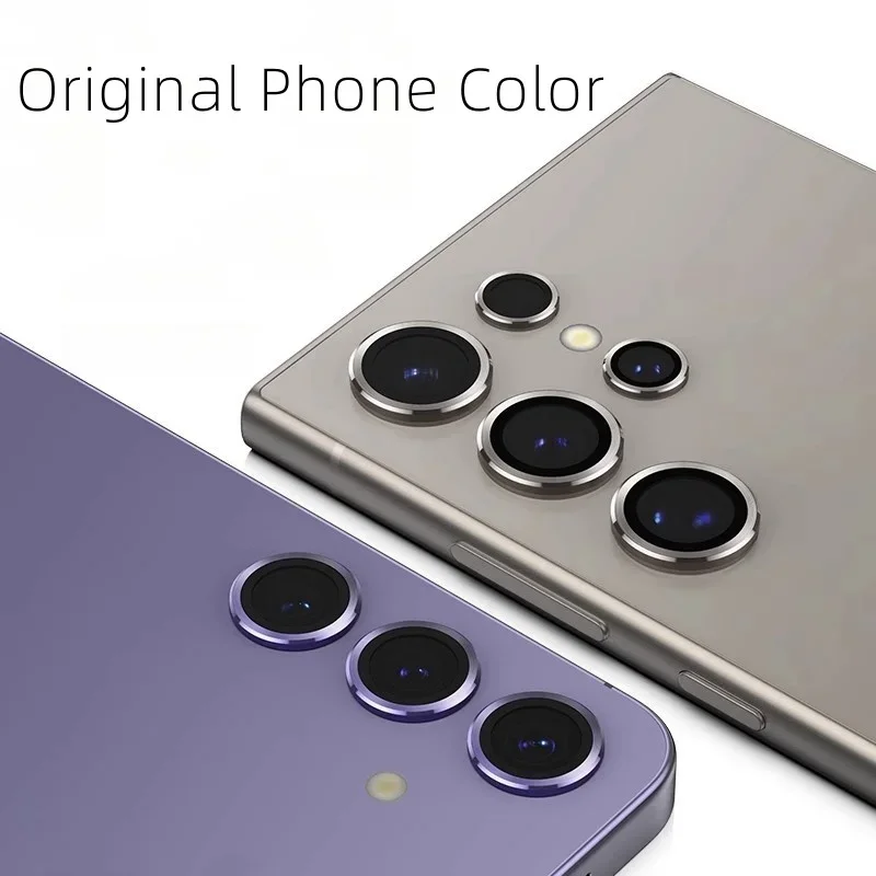 زجاج عدسة حلقة معدنية لهاتف Galaxy S25 Ultra S24 + S24 Plus FE واقي كاميرا لغطاء حماية العدسة الخلفية S25ultra #3