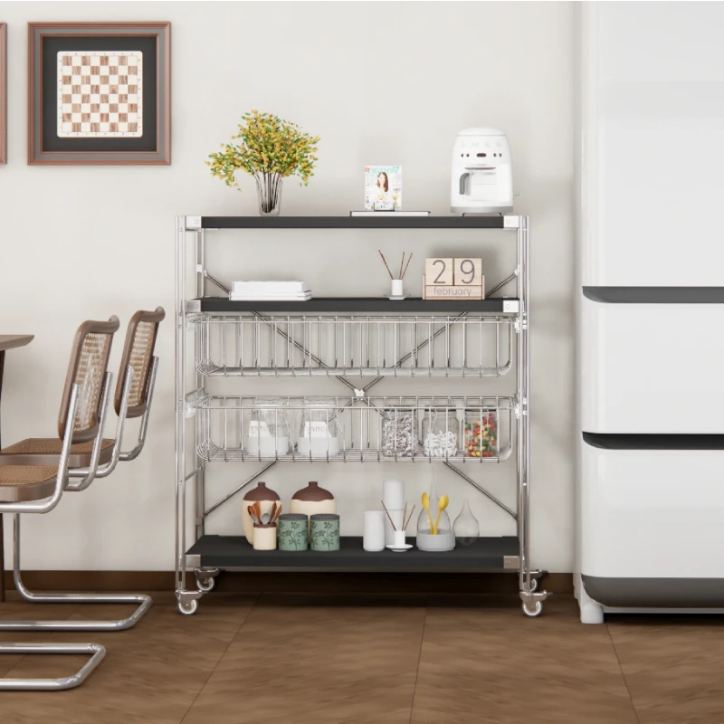 JC Youth Liangpin Cart Shelf Multifunctional Japanese Floor Storage Rack Snack Kitchen Pot Storage Rack