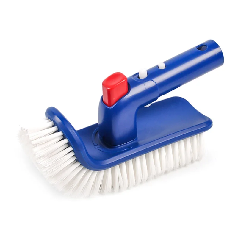 Pool Brush for Step & Corner, Rotatable Hand Scrub Brush, for Pool,Spa, Bathroom, Hot Tub, Kitchen