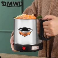 DMWD MultiCooker Electric Skillet portable stainless steel heating cup Noodles milk soup porridge Cooking Pot mini coffee boiler 5