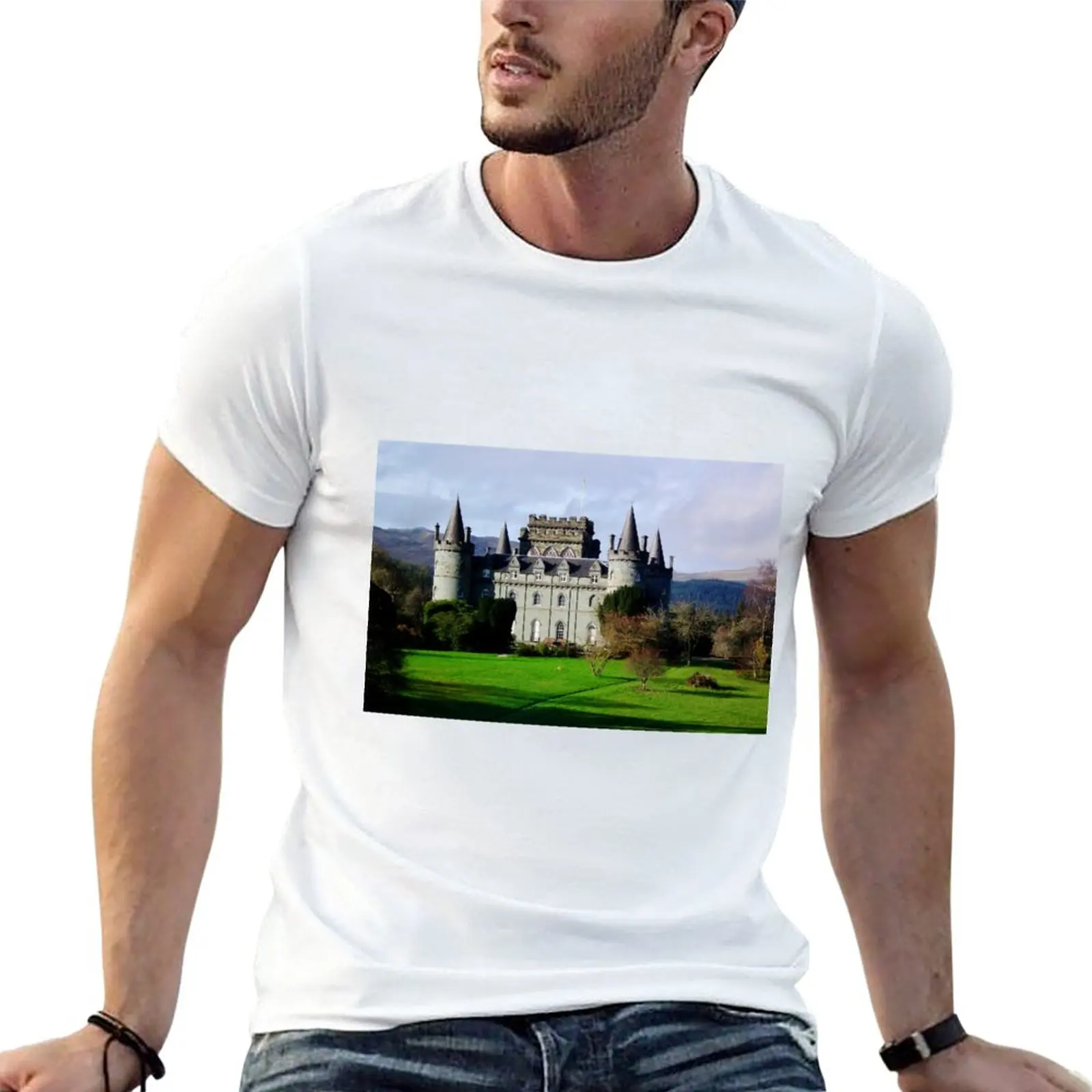 Inveraray Castle. T-Shirt black t shirts oversized t shirts man clothes blank t shirts mens vintage t shirts