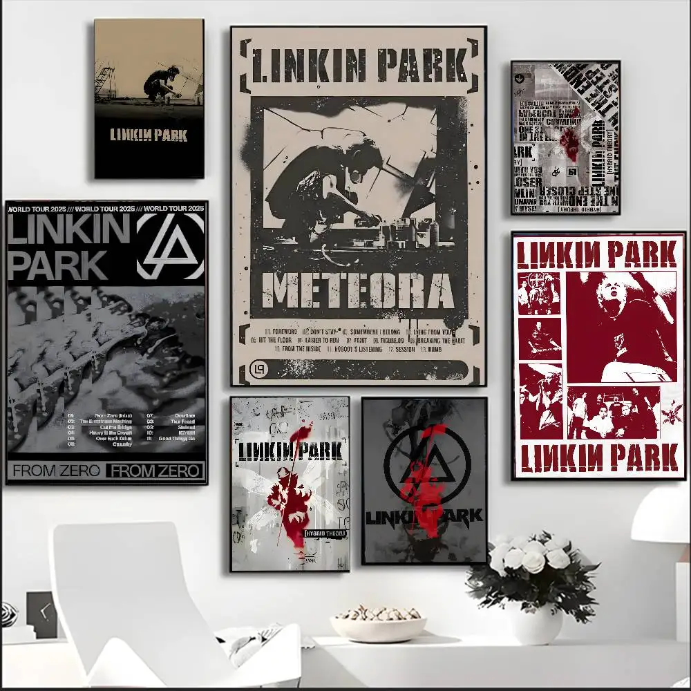 الاتجاهات الدولية L-Linkin Park ملصق فني مع مطبوعات هدية تزيين غرفة النوم وغرفة المعيشة #6