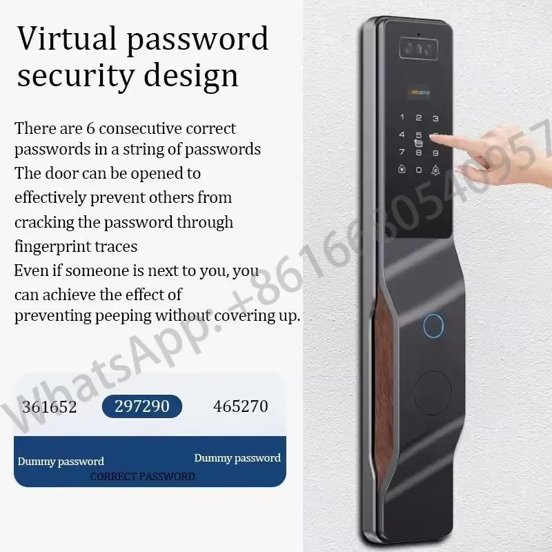 High Discount Palm Excellent Quality Smart Wishome Wifi Fingerprint Password Card Remote Unlock Smart