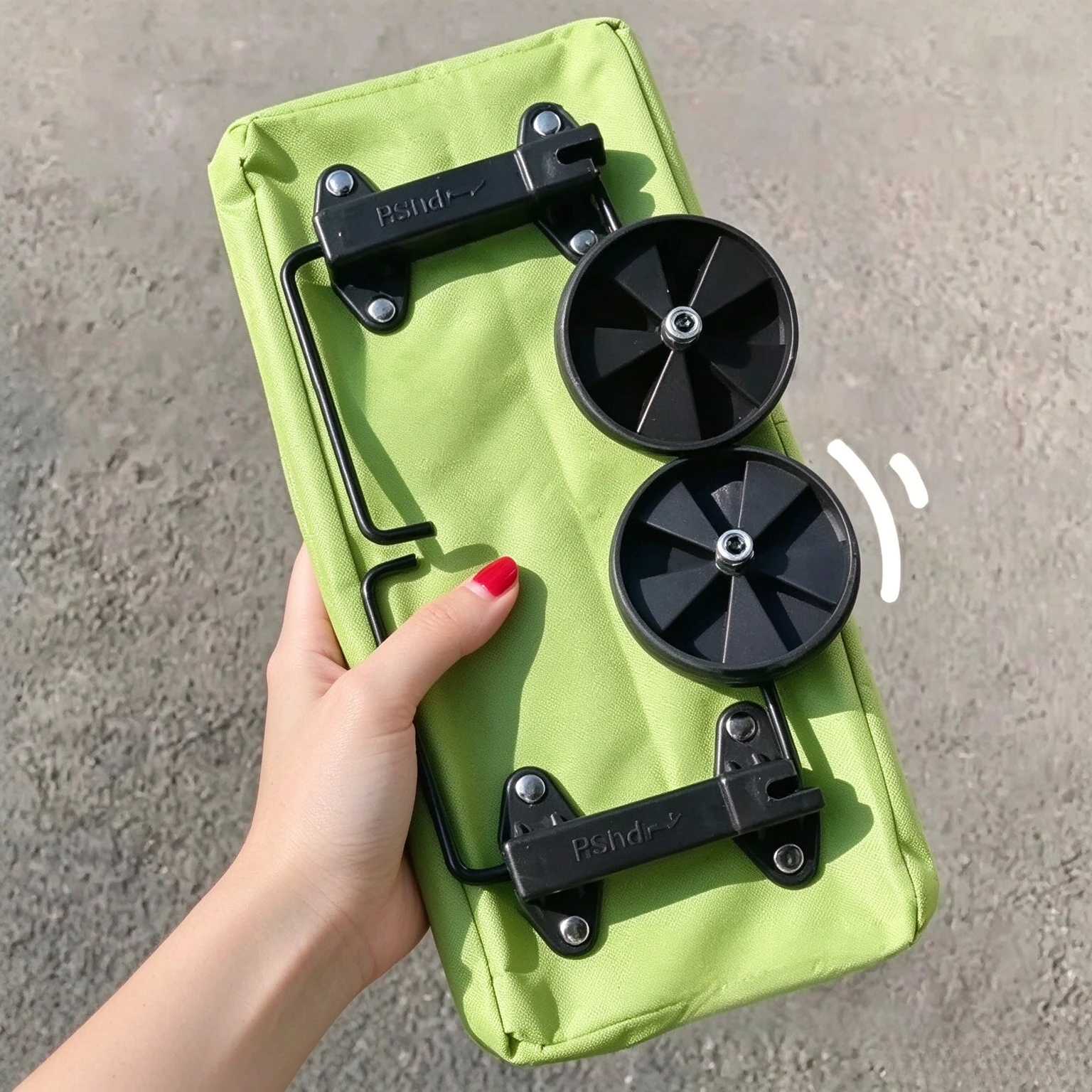 Folding Shopping Cart With Wheels Backpack Trolley Collapsible Hand Truck For Grocery Travel Luggage