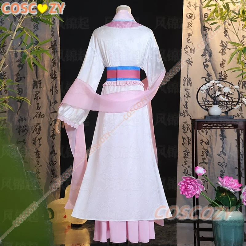 Anime The Apothecary Diaries Lishu Cosplay Costume Dress Hanfu Earrings Headwear Kusuriya No Hitorigoto Halloween Party Uniform - view 4