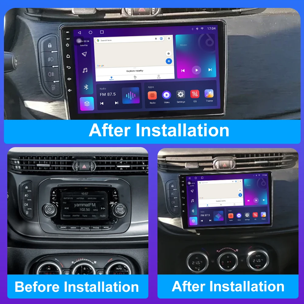 Android14 Car Radio For Alfa Romeo Giulietta 2015 -2018 Multimedia Video Player GPS Navigation Car Audio Recorder DVD Carplay