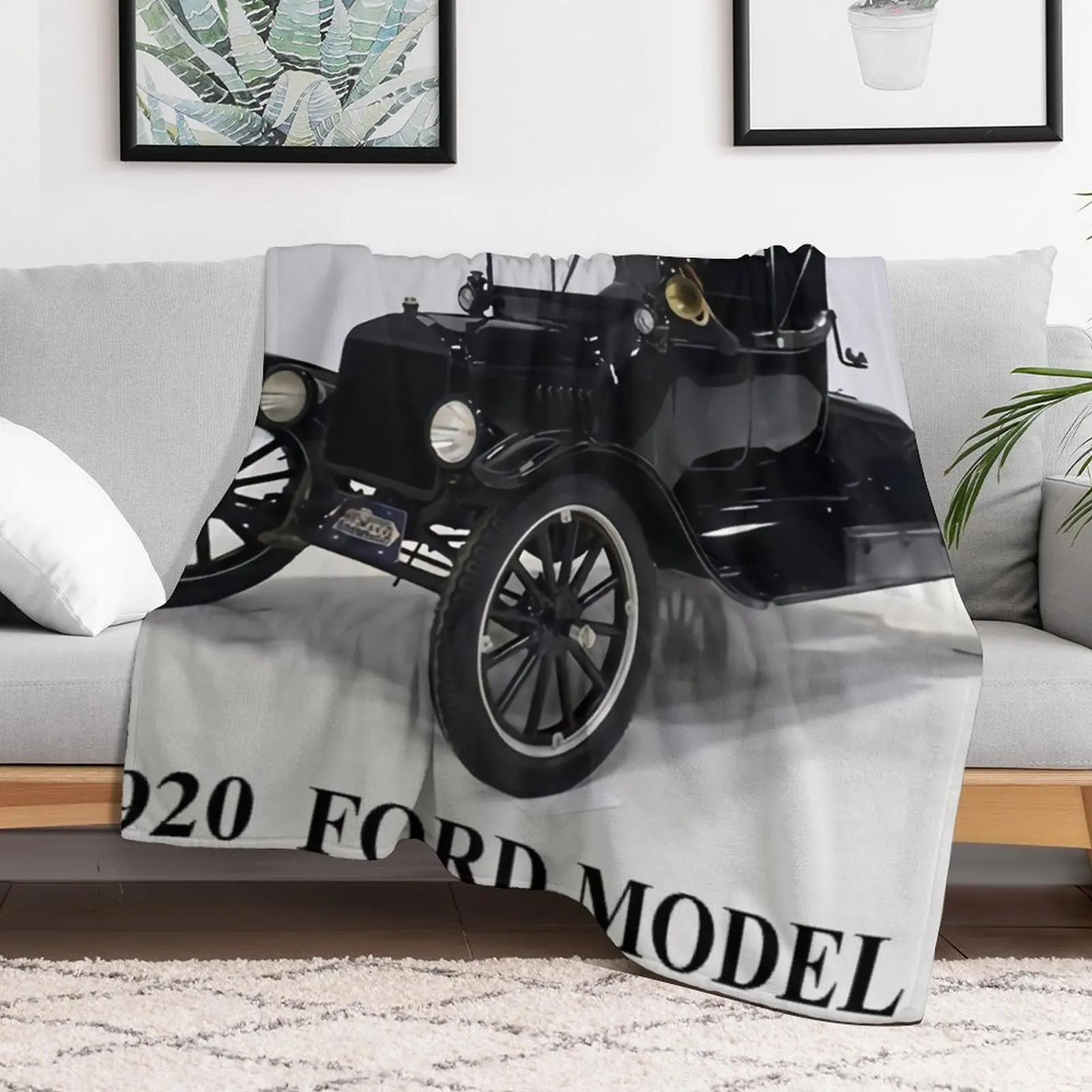 1920er Ford Model T Überwurfdecke Plüsch Halloween Sofa Steppdecken
