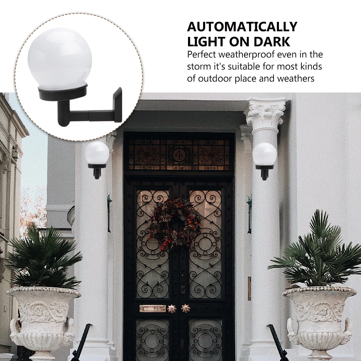 

2pcs Led Wall Lamp Outdoor Waterproof Landscape Light For Garden Corridor Garage Pathway Powered Rechargeable Low