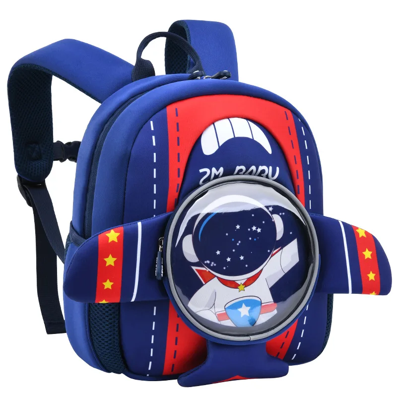 New Kindergarten Boys School Bags 3D Cartoon Plane Design Cute Kids School Backpack Fashion Bookbag Kawaii Toddler Mochilas Para