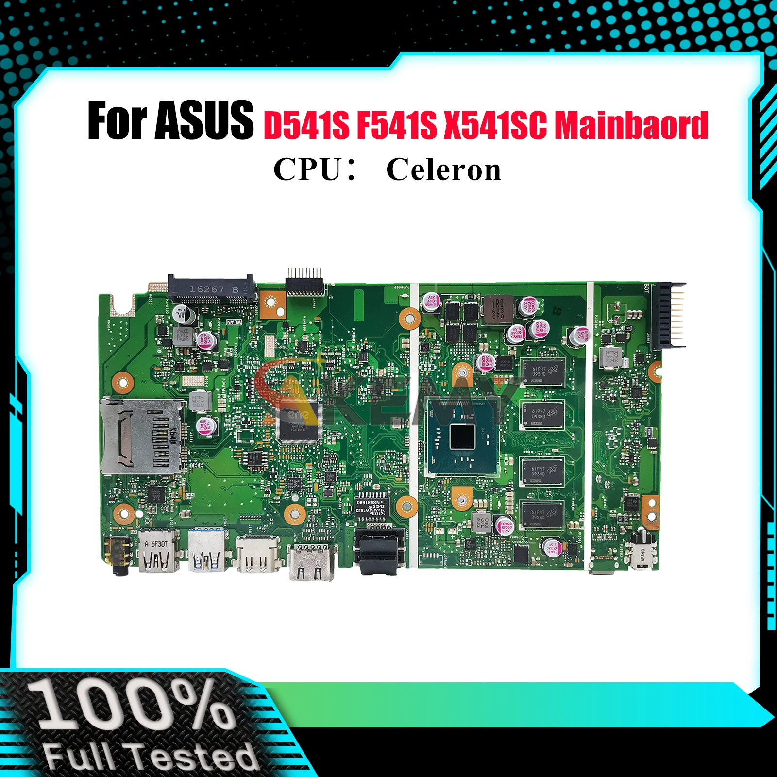 

X541SA Материнская плата для ноутбука ASUS VivoBook A541S R541S D541S X541SC X541SA F541S X541S Материнская плата для ноутбука с процессором Celeron stk