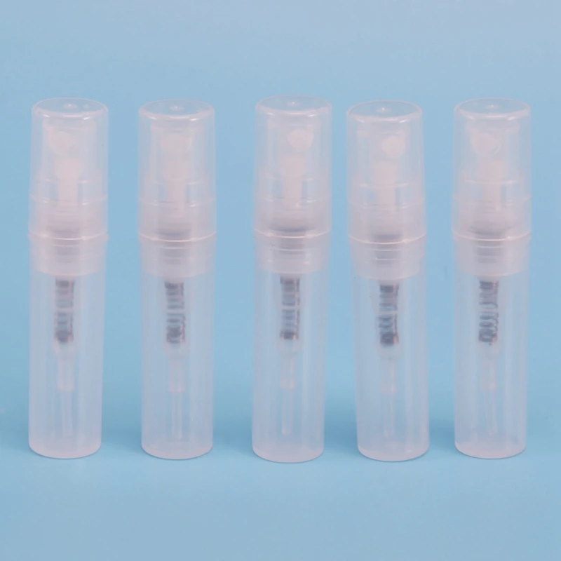 200 pz/lotto flacone Spray in plastica trasparente da 2ML piccolo imballaggio cosmetico flaconi di profumo atomizzatore contenitore liquido Spray