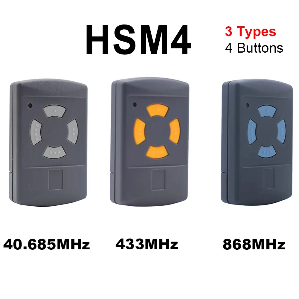 

For Command HSE HSM HS 2/4 40.685mhz 433mhz 868mhz Handheld Transmitter Garage Gate Door Opener 3 Types