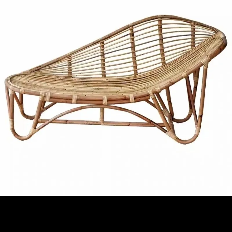 

Rocking chair rattan chair, household adult nap recliner, rattan balcony lazy courtyard, carefree leisure, outdoor chair Nordic