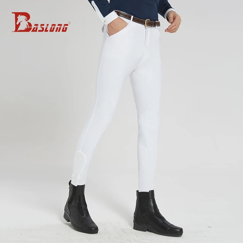Baslong calças equestres calças equestres de silicone respirável calças de equitação femininas calças equestres calças de silicone uniformes equestres profissionais