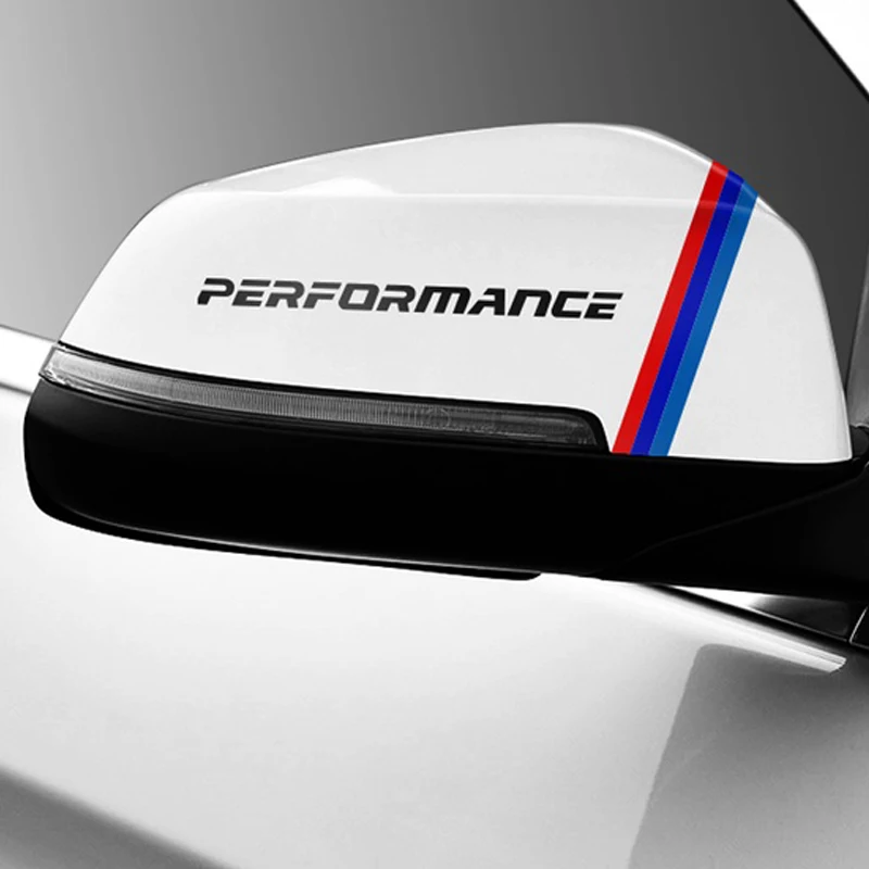 2 шт. MPerformance наклейка на зеркало заднего вида для Bmw E36 E39 E46 E53 E60 E61 E34 E70 E71 E85 E87 E90 E83 F10 F20 F21 F30 F35